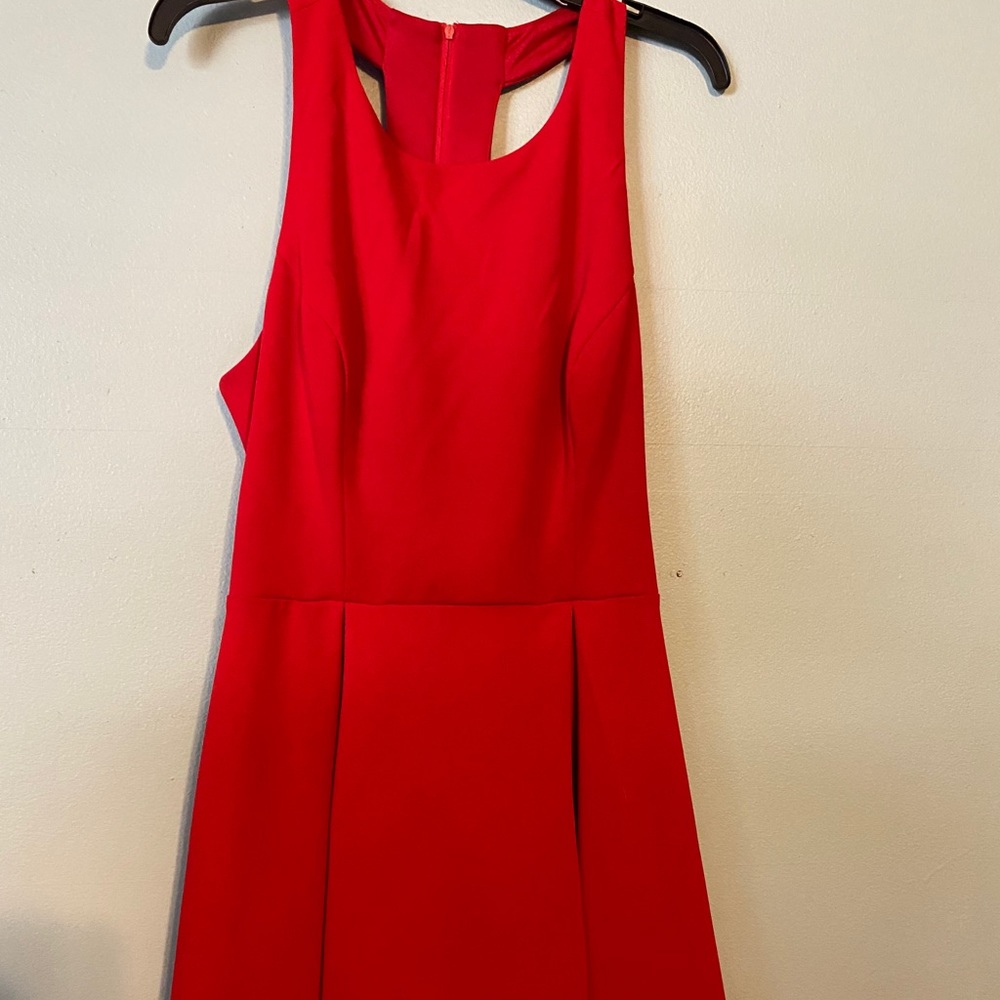 Red cocktail dress